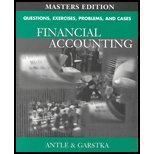 9780324184594: Questions, Exercises, Problems, and Cases for Financial Accounting (Masters Edition)