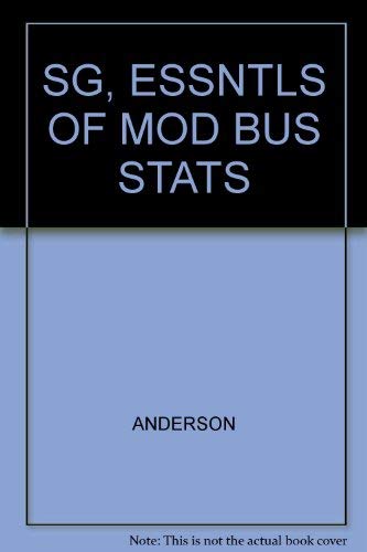 9780324184648: Sg, Essntls of Mod Bus Stats