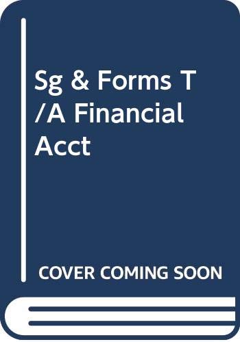 SG and Forms T/a Financial Acct (9780324184983) by South-Western College Pub