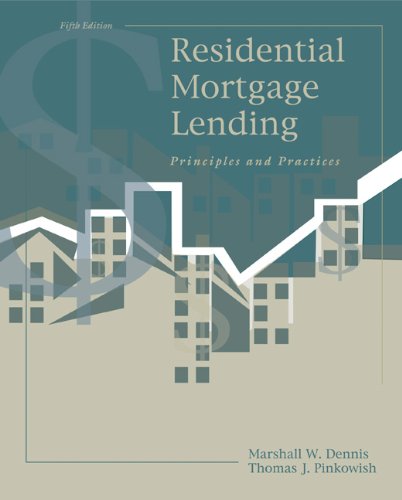Stock image for Residential Mortgage Lending: Principles and Practices for sale by HPB-Red