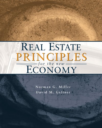 Imagen de archivo de Real Estate Principles for the New Economy a la venta por Open Books