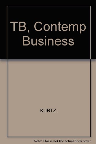 TB, Contemp Business (9780324189285) by KURTZ