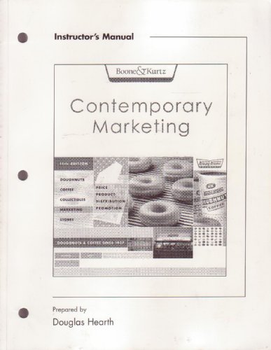 Contemporary Marketing (9780324189421) by David L. Boone; Kurtz