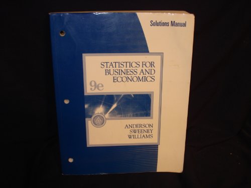 9780324200850: Statistics for Business and Economics