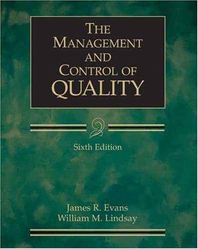 Stock image for The Management and Control of Quality for sale by HPB-Red