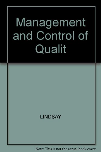 9780324202243: Management and Control of Qualit