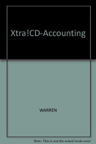 Xtra! CD-ROM for Warren's Survey of Accounting, 2nd (9780324202458) by Warren, Carl S.