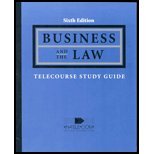 Stock image for Business and the Law Telecourse Study Guide for sale by Wonder Book