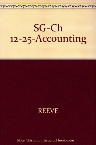 Imagen de archivo de Sg-Ch 12-25-Accounting a la venta por Better World Books