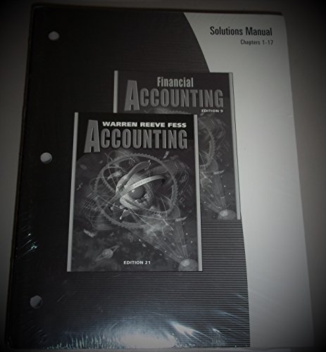 Accounting (Chapters 1-17) (9780324204209) by REEVE