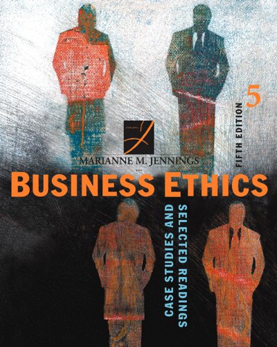 Beispielbild fr Business Ethics: Case Studies and Selected Readings zum Verkauf von Wonder Book