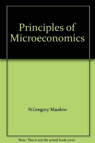 Beispielbild fr Principles of Microeconomics zum Verkauf von HPB-Red