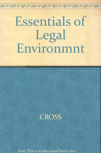 9780324222616: Essentials of Legal Environmnt