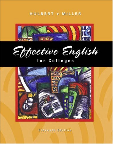 Imagen de archivo de Effective English for Colleges [With CDROM and Infotrac] a la venta por ThriftBooks-Dallas