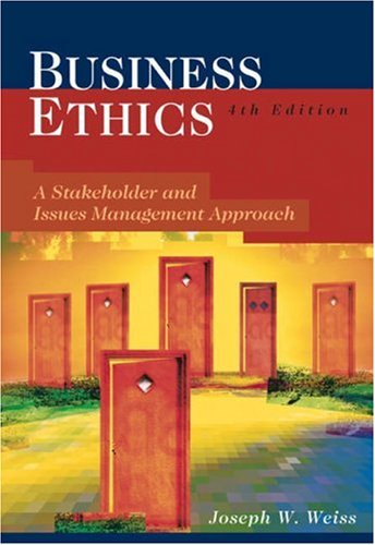 Beispielbild fr Business Ethics: Stakeholder and Issues Management Approach zum Verkauf von Goodwill Books