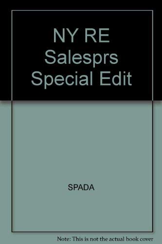 9780324224634: NY RE Salesprs Special Edit