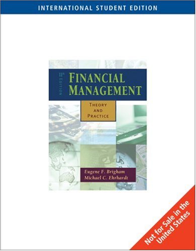 Beispielbild fr Financial Management : Theory and Practice 11th Edition zum Verkauf von WorldofBooks