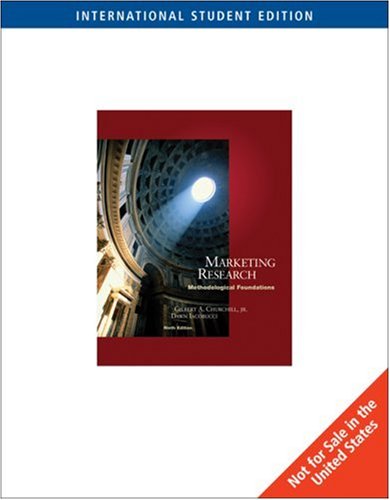 Beispielbild fr Marketing Research: Methodological Foundations zum Verkauf von AwesomeBooks