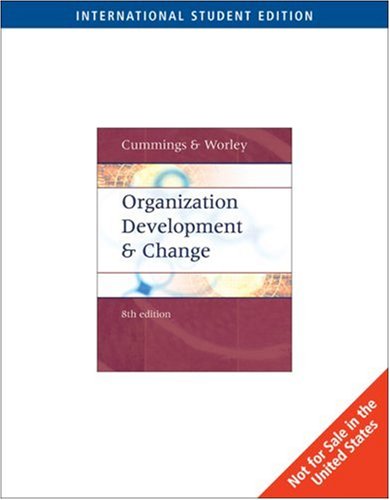 Stock image for Organization Development and Change for sale by Better World Books