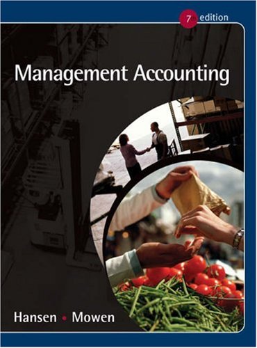 Beispielbild fr Management Accounting zum Verkauf von Better World Books: West