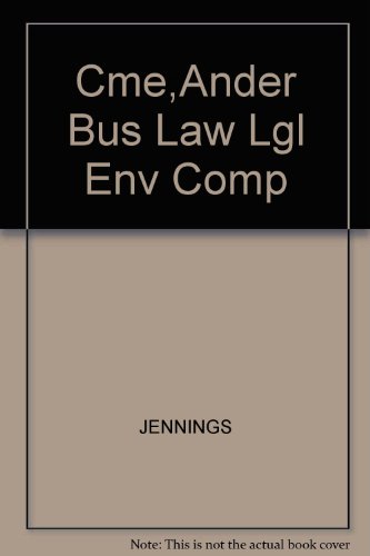 Stock image for Cme,Ander Bus Law Lgl Env Comp for sale by SecondSale