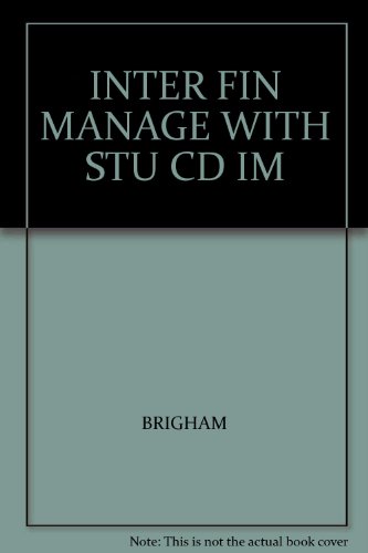 Stock image for INTER FIN MANAGE WITH STU CD IM for sale by Solr Books