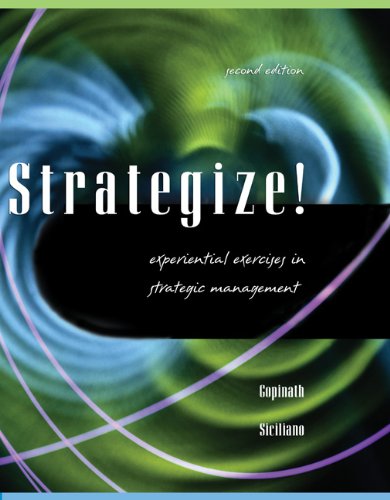 9780324259124: Strategize Experiential Exercises in Strategic Management