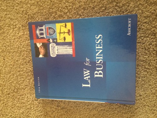 Imagen de archivo de Law for Business a la venta por Better World Books