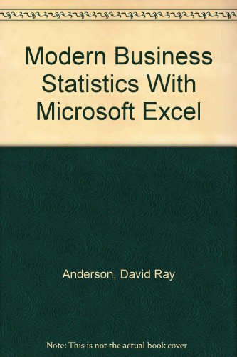 9780324264524: Modern Business Statistics With Microsoft Excel