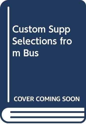 Beispielbild fr Custom Supp Selections from Bus zum Verkauf von AwesomeBooks