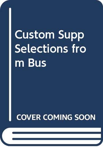 9780324264678: Custom Supp Selections from Bus