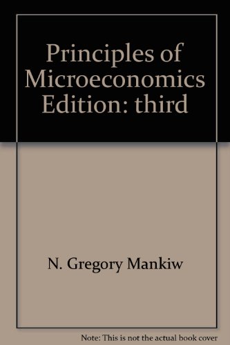 Beispielbild fr Principles of Microeconomics zum Verkauf von HPB-Red