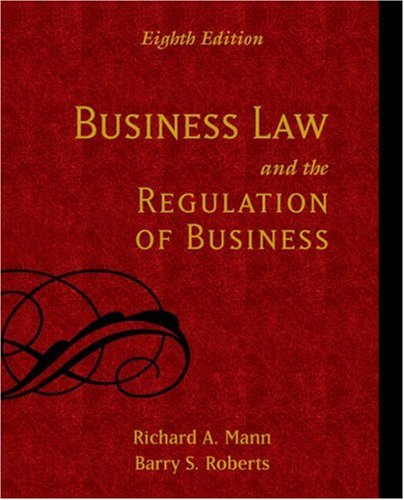 Imagen de archivo de Business Law and the Regulation of Business a la venta por Better World Books: West