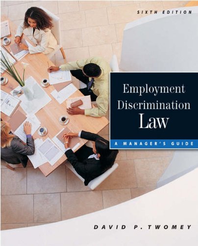 Stock image for EMPLOYMENT DISCRIMINATION LAW for sale by Wonder Book