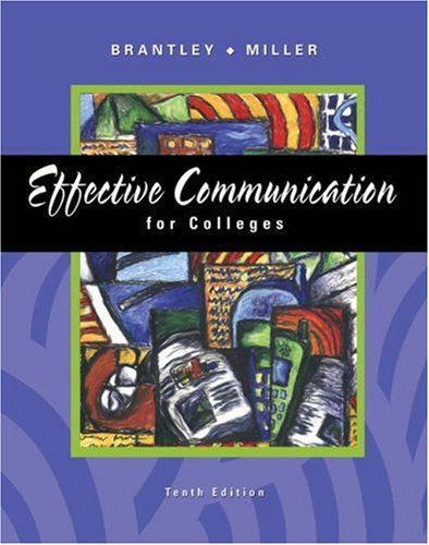 Beispielbild fr Effective Communication for Colleges zum Verkauf von HPB-Red