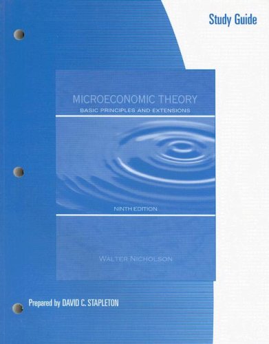 Stock image for Study Guide to accompany Microeconomic Theory: Basic Principles and Extensions for sale by St Vincent de Paul of Lane County
