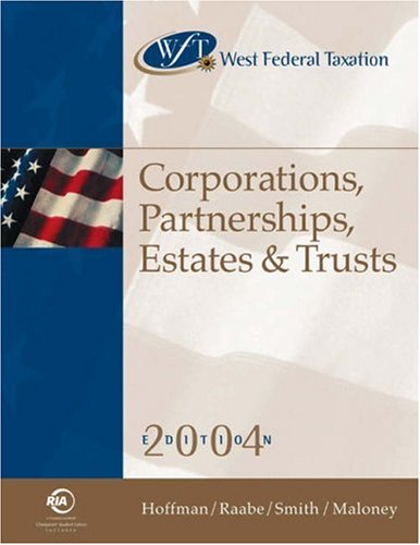 9780324275179: West Federal Taxation: Corporations, Partnerships, Estates and Trusts 2004, Professional Version