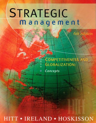 Stock image for Strategic Management : Competitiveness and Globalization: Concepts for sale by Better World Books