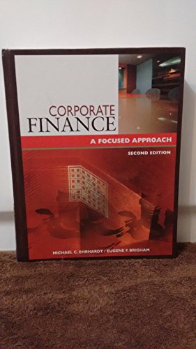 9780324289329: Corporate Finance: A Focused Approach [Hardcover] by Michael, Ehrhardt