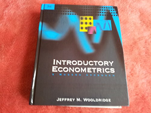 Beispielbild fr Introductory Econometrics: A Modern Approach zum Verkauf von St Vincent de Paul of Lane County