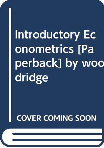 9780324294736: Introductory Econometrics [Paperback] by wooldridge [Taschenbuch] by