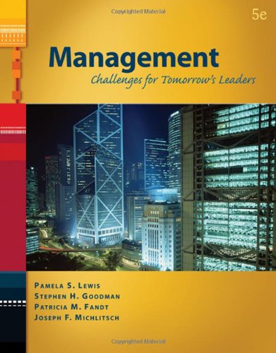 Beispielbild fr Management: Challenges for Tomorrow's Leaders (with InfoTrac 1-Semester) (Available Titles CengageNOW) zum Verkauf von SecondSale