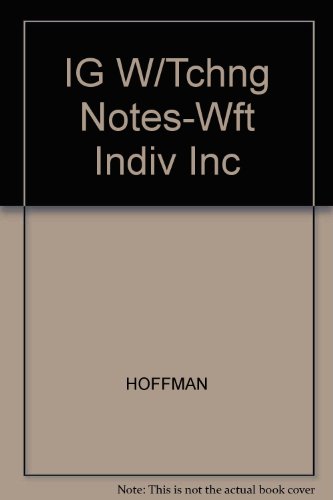 Beispielbild fr IG W/Tchng Notes-Wft Indiv Inc zum Verkauf von SecondSale