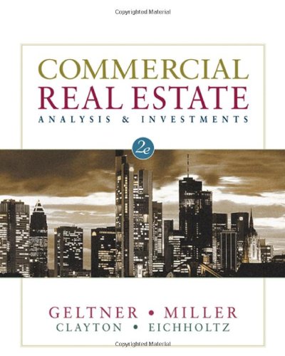 Imagen de archivo de Commercial Real Estate Analysis and Investments a la venta por SecondSale