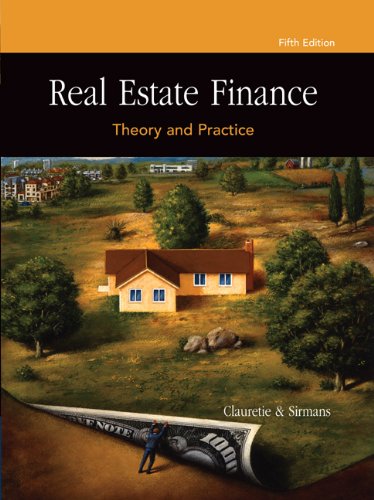 Beispielbild fr Real Estate Finance : Theory and Practice zum Verkauf von Better World Books: West