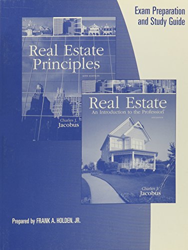 Stock image for Exam Prep Study Guide-Real Estate Principles and Practices: Intro To for sale by Better World Books