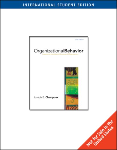 Beispielbild fr Organizational Behavior: Integrating Individuals, Groups, and Organizations zum Verkauf von medimops