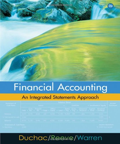 Imagen de archivo de Financial Accounting: An Integrated Statements Approach: Second Edition a la venta por a2zbooks