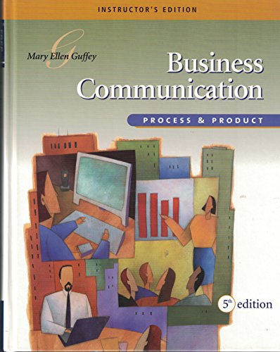 Imagen de archivo de Business Communication: Process & Product a la venta por ThriftBooks-Dallas