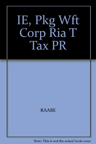 IE, Pkg Wft Corp Ria T Tax PR (9780324312423) by Unknown Author